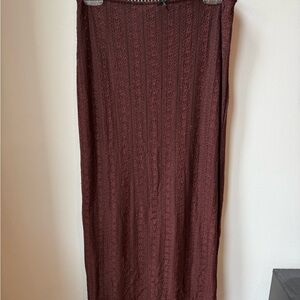 Urban Outfitters Textured Brown Pencil Skirt